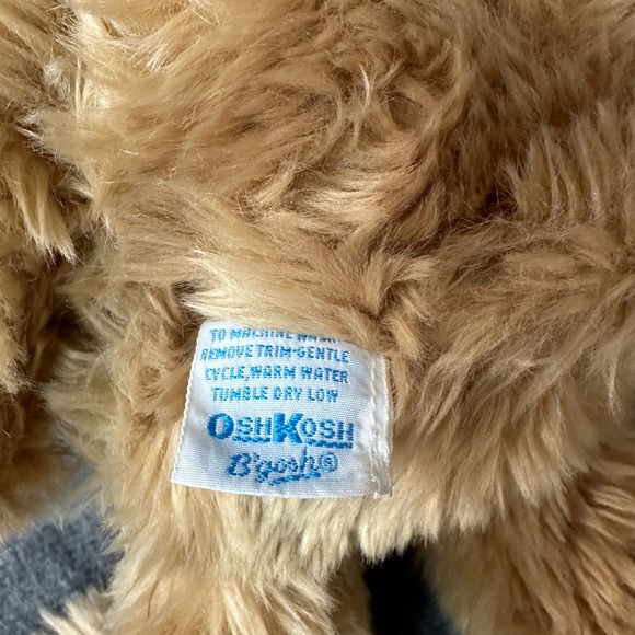 Vintage Eden Osh Kosh Brown Bear 12” Red Bandana - Picture 7 of 10